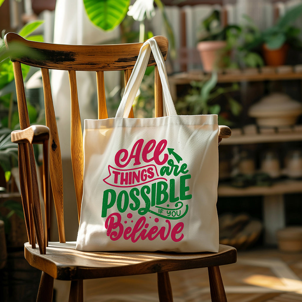 Tote Bag – Quote Unquote – Believe