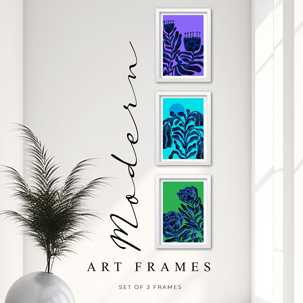 Framed Art – Belle Fleur – Set Of 3