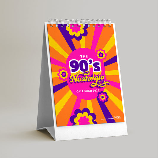 ‘90s Nostalgia – Desk Calendar 2026