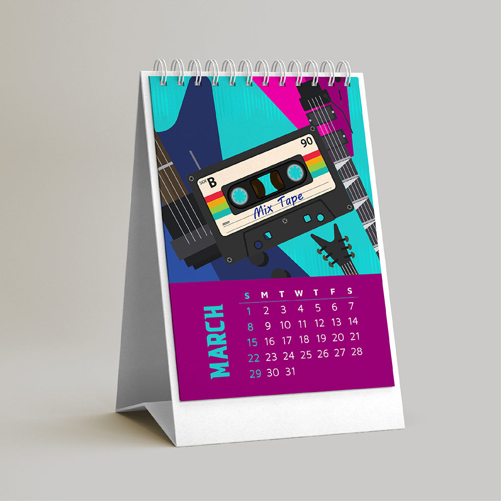 ‘90s Nostalgia – Desk Calendar 2026