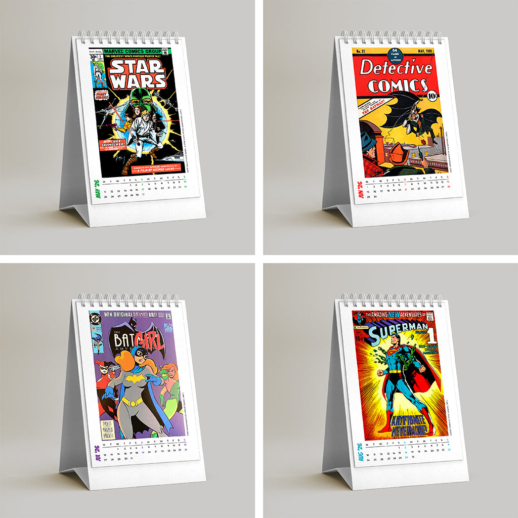 Classic Comics – Desk Calendar 2026